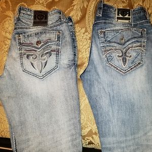 Rock Revival Jeans 36x28 two pairs